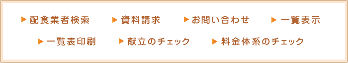 配食ねっとでは、以下のようなことができます。